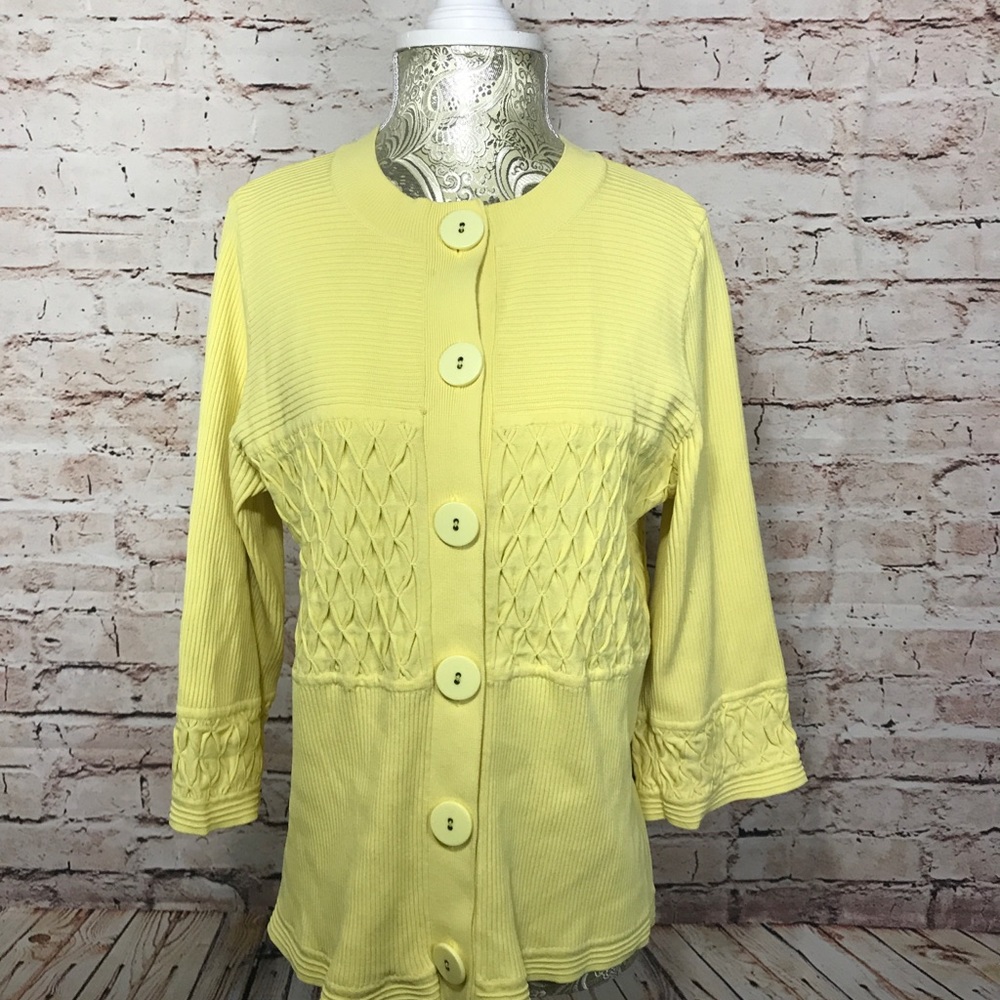 Grace Dane Lewis Button Up Cardigan Sweater